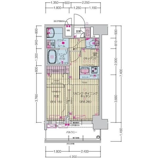 1507の間取り図