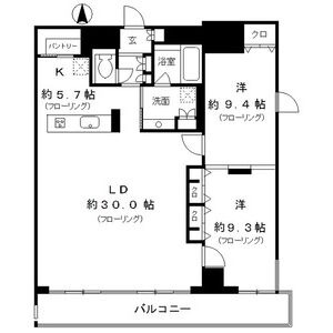 G 2LDKの間取り図