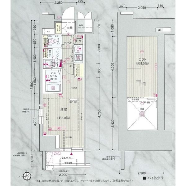 501 の間取り図