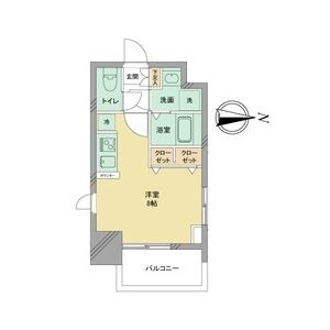 D 1Rの間取り図