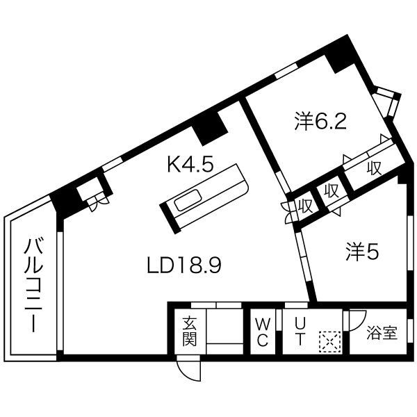 203の間取り図