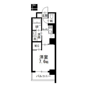 1Kの間取り図