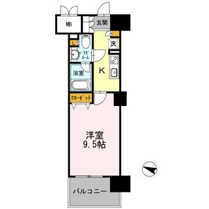 B 1Kの間取り図