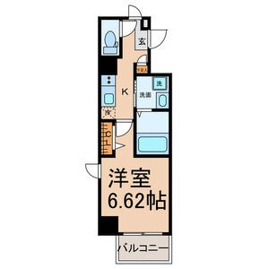 C 1Kの間取り図