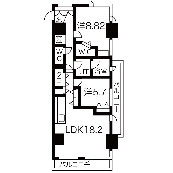 904 の間取り図
