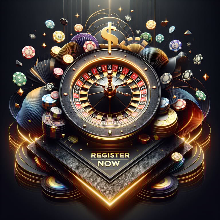 A striking hero card background that highlights a glossy, intricately designed poker chip emblazoned with the bold phrase 