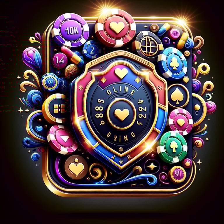 An intricately designed social media icon, masterfully representing the essence of an online casino with features like vibrant chips and a glossy finish, is boldly adorned with symbols of sports betting and online poker, all illuminated by strategic lighting that enhances its textures and colors; subtle, abstract elements weave around it, adding a touch of elegance while keeping the focus on its dynamic, captivating details that draw the viewer in.