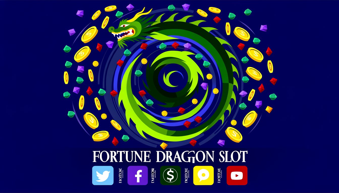 A colorful advertisement featuring a dragon and coins, promoting bonuses and a website.