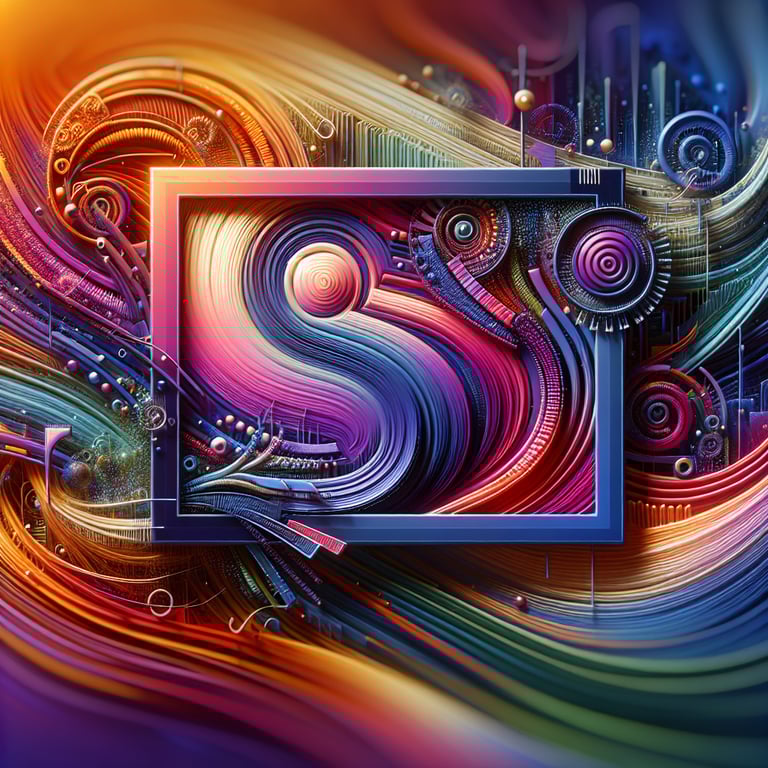 Image Um vibrante logo retangular que captura a essência de 
