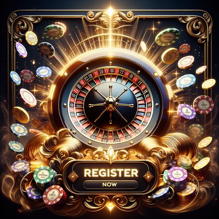 A visually striking hero card background featuring a gleaming black casino chip at the center, radiating an aura of luck, adorned with intricate gold details and vibrant emerald accents that symbolize the allure of bonuses; the chip is surrounded by a subtle, dynamic burst of light that evokes the thrill of winning in an online casino, accompanied by elegantly scripted phrases like 