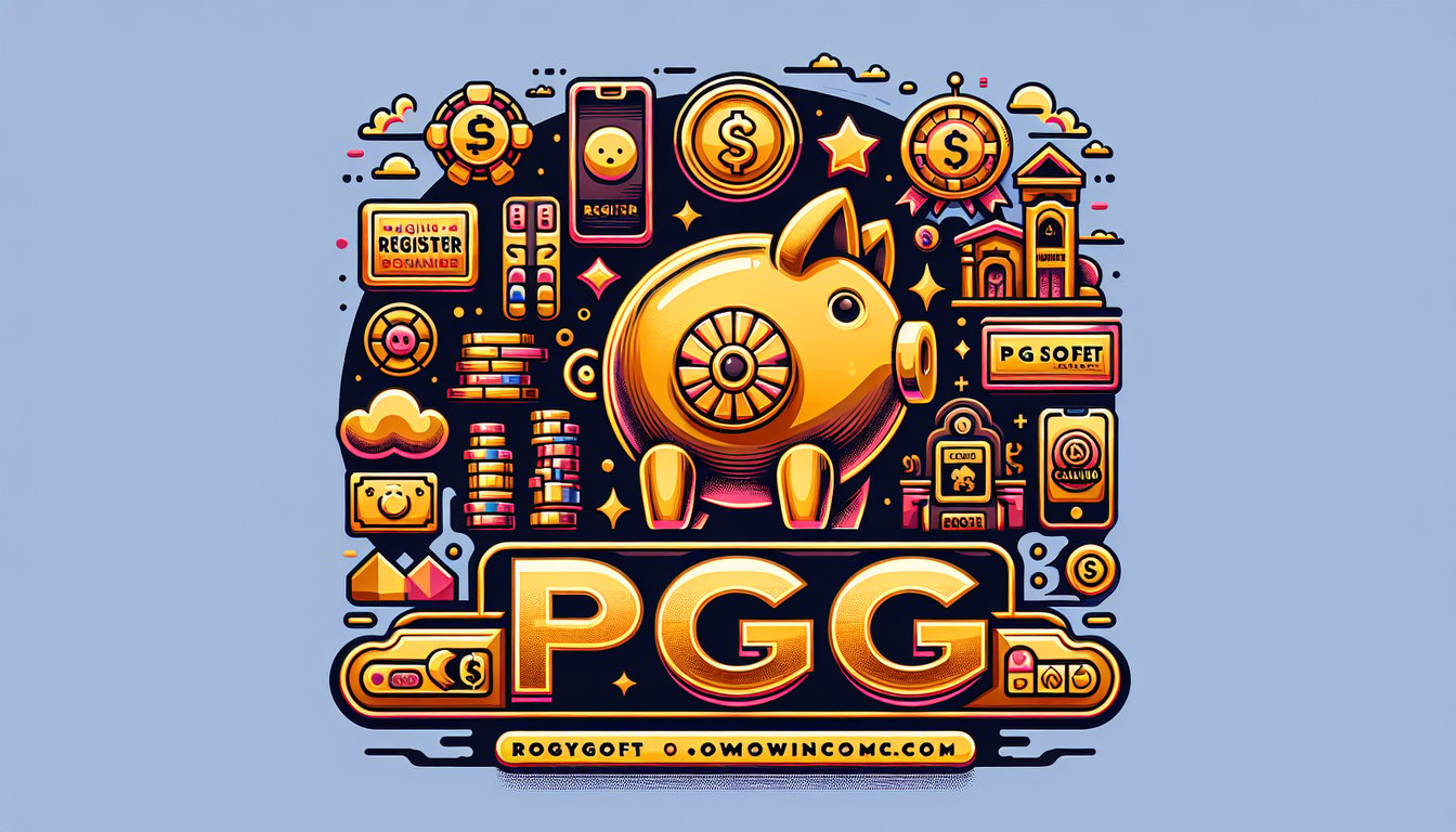 Image Colorful illustration featuring a golden piggy bank, money symbols, and the text “PGG.”