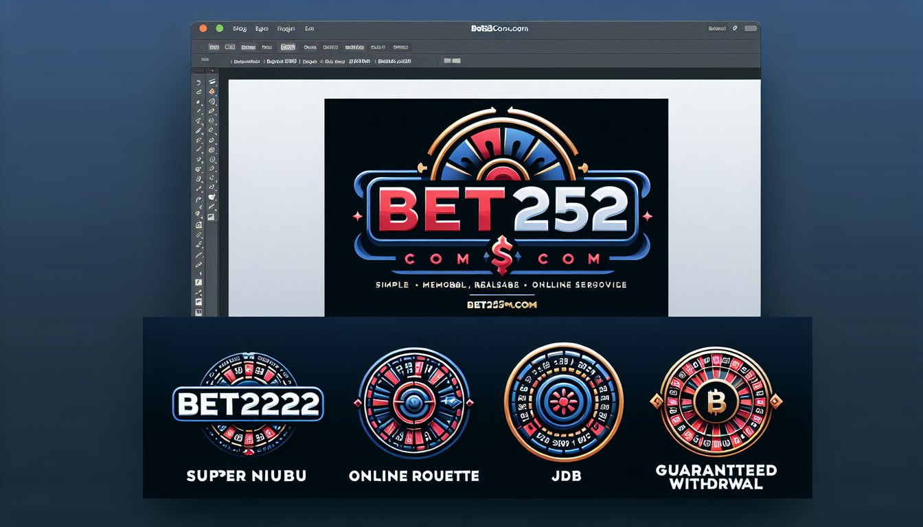 Image Graphic design for an online betting website featuring logos and roulette visuals.