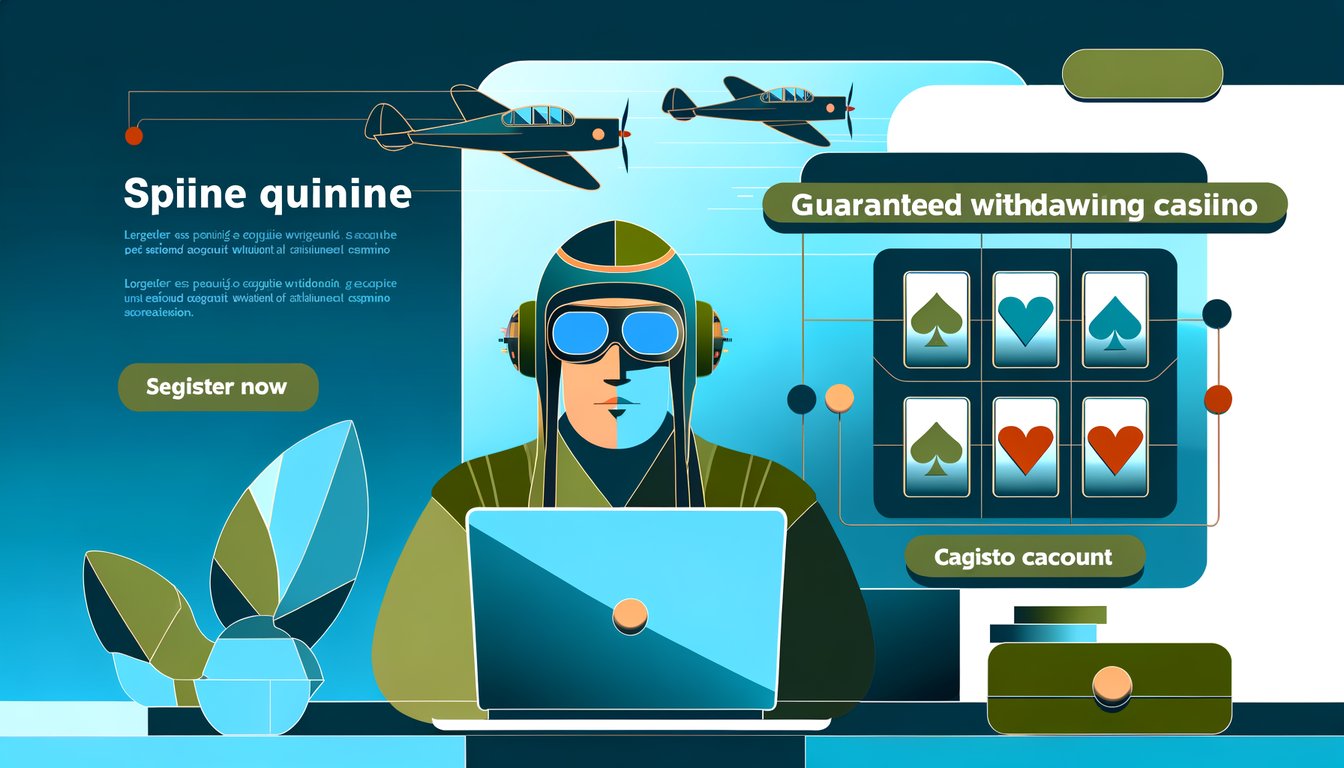 A colorful webpage design for online gaming featuring cards, a treasure chest, and an airplane.