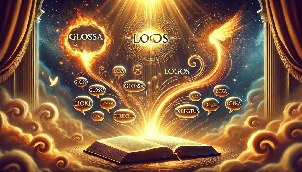 Glossa, Logos e Dialectus