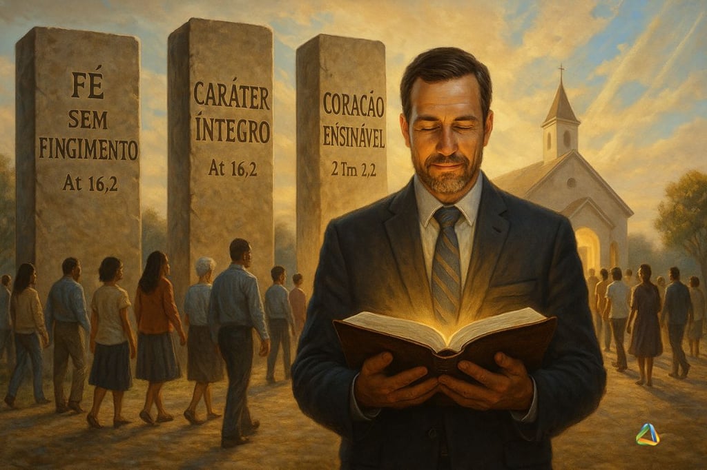 As marcas da liderança eclesiástica: fé sem fingimento, caráter íntegro e coração ensinável