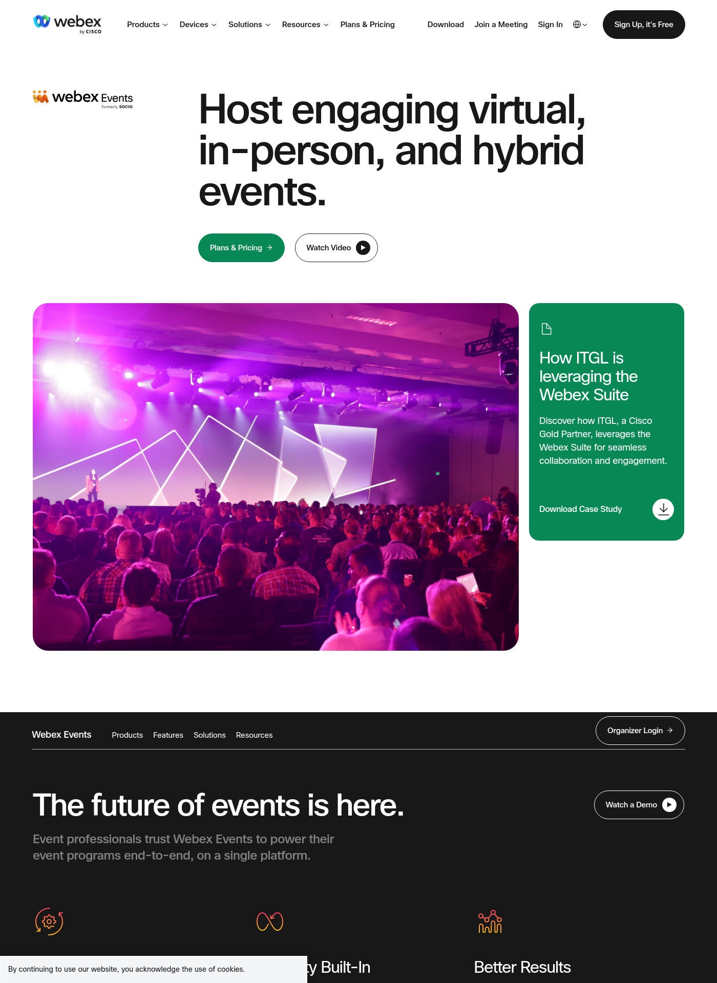 Cover for Webex Events