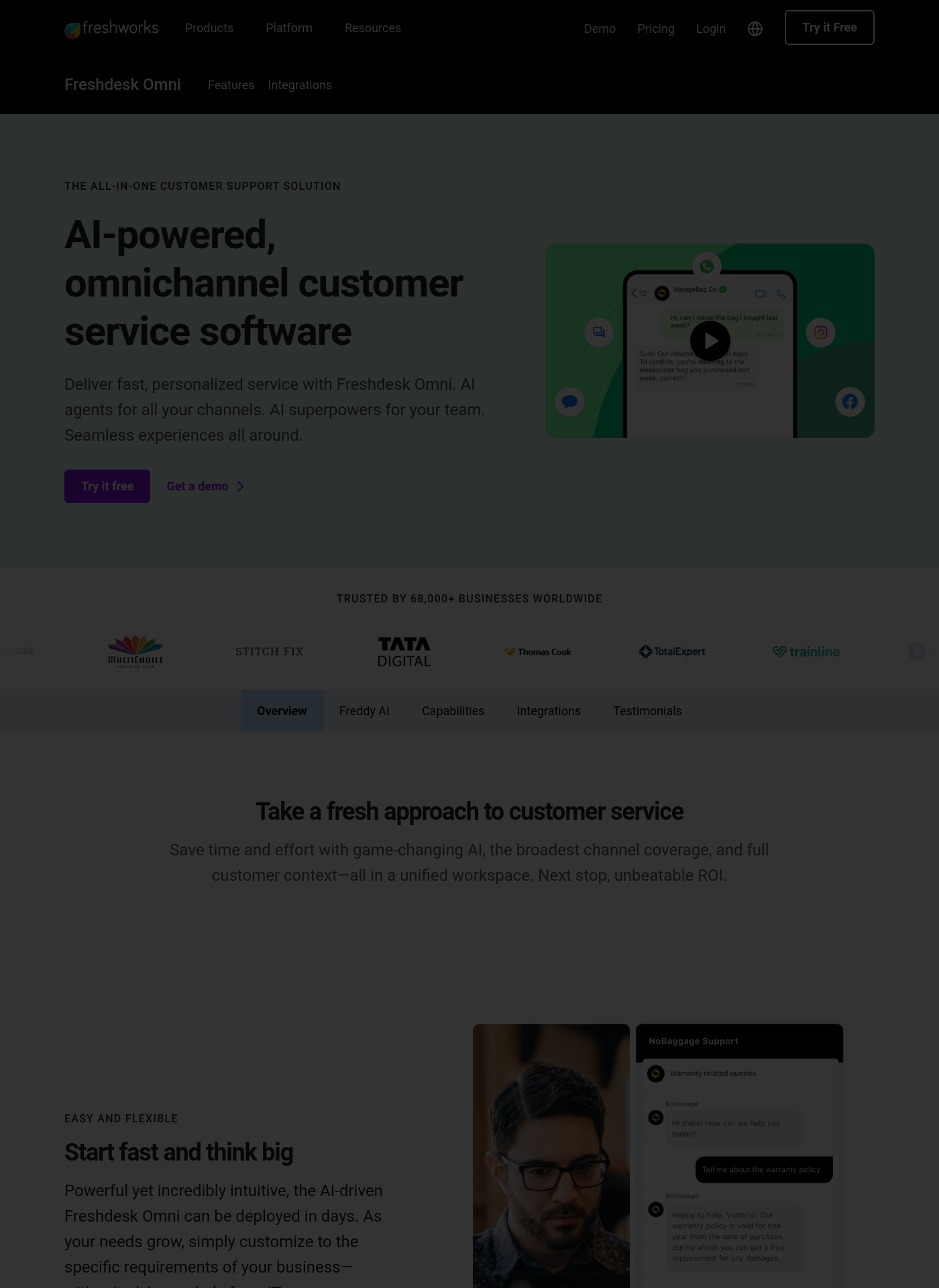 Cover for Freshworks Customer Service