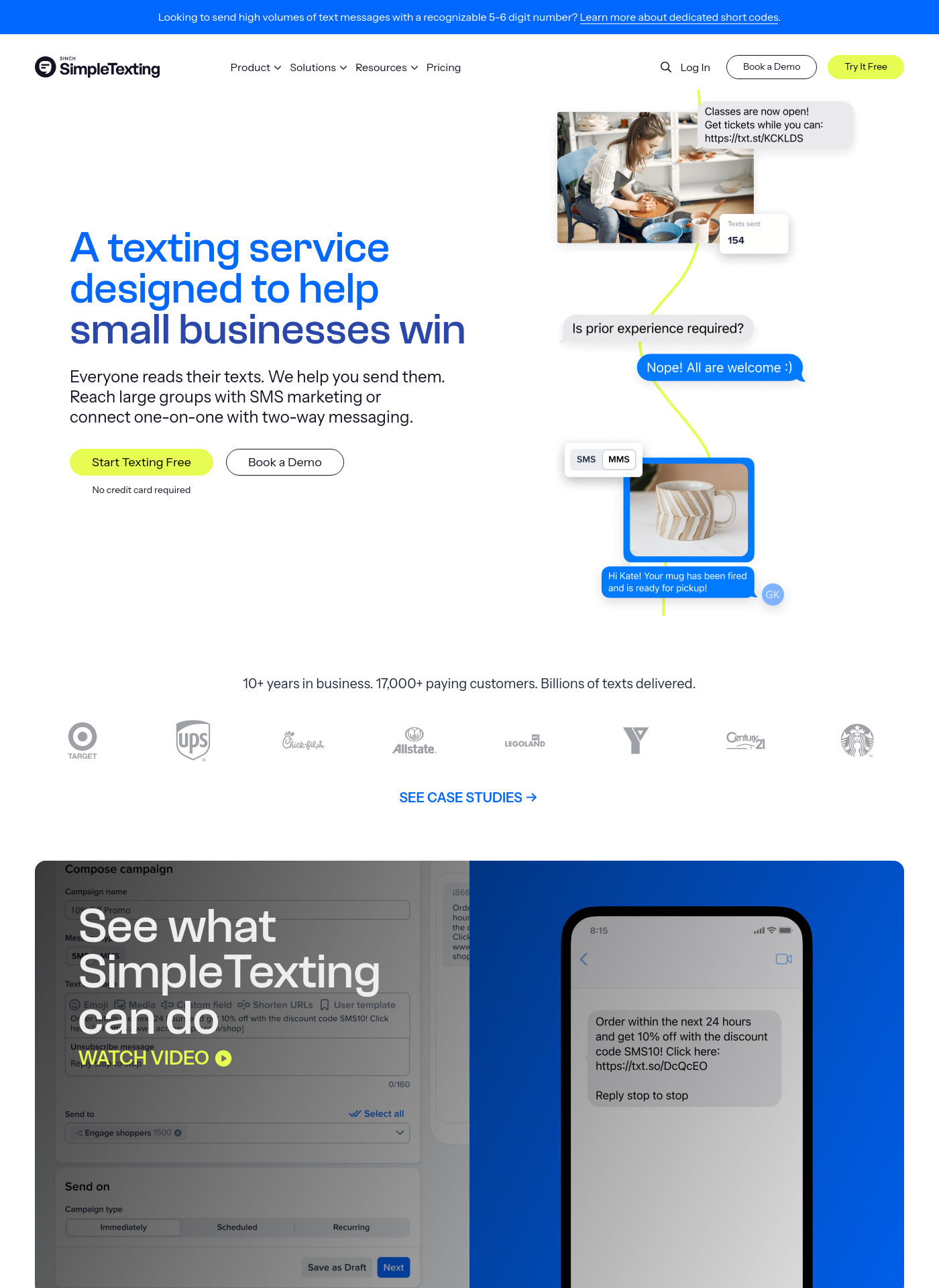 Cover for SimpleTexting