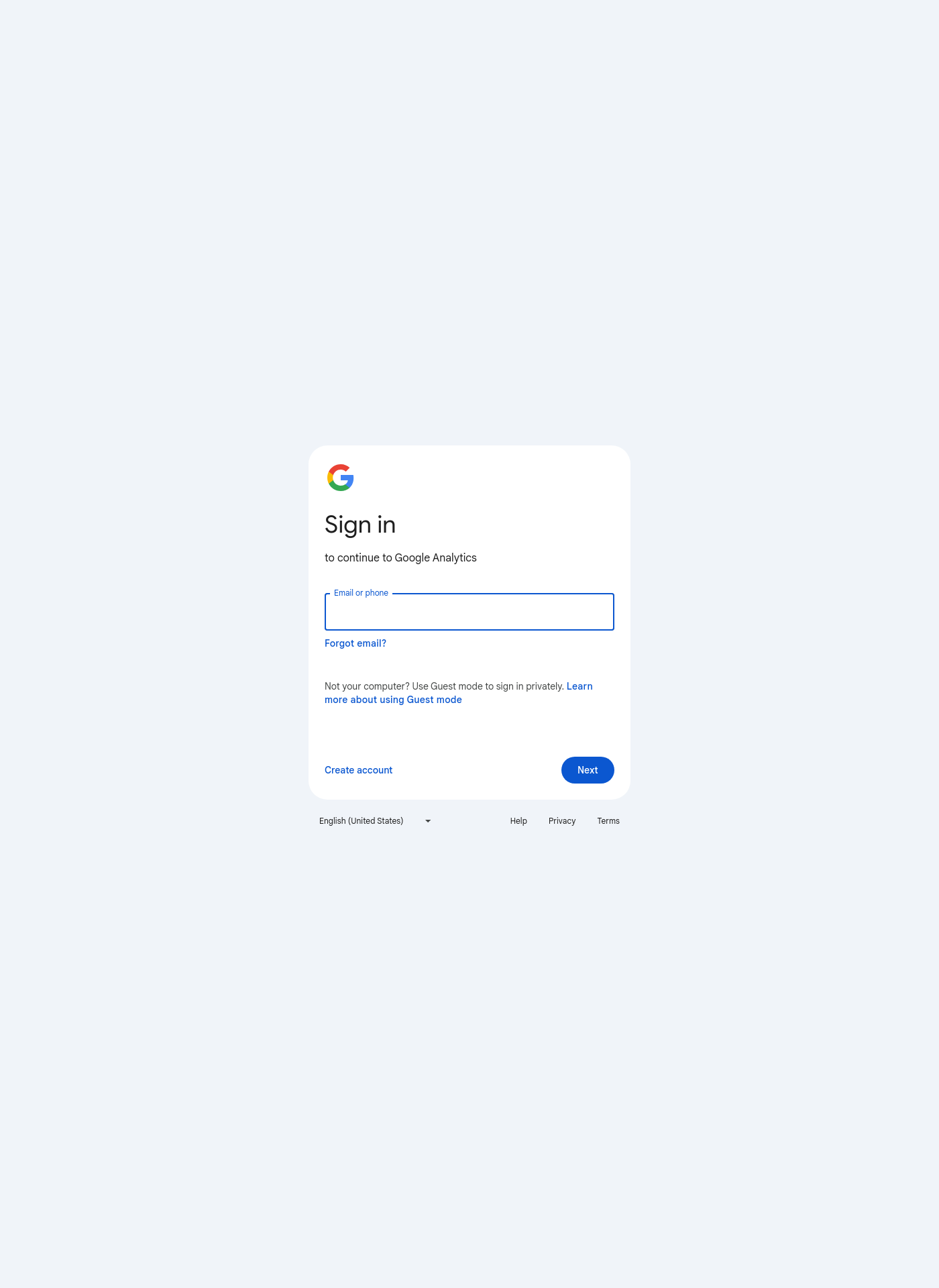Cover for https://analytics.google.com