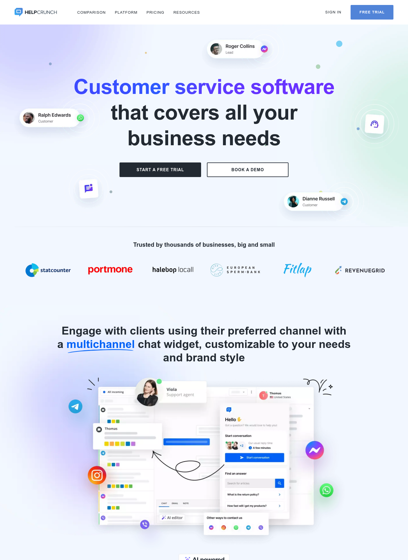 Cover for HelpCrunch