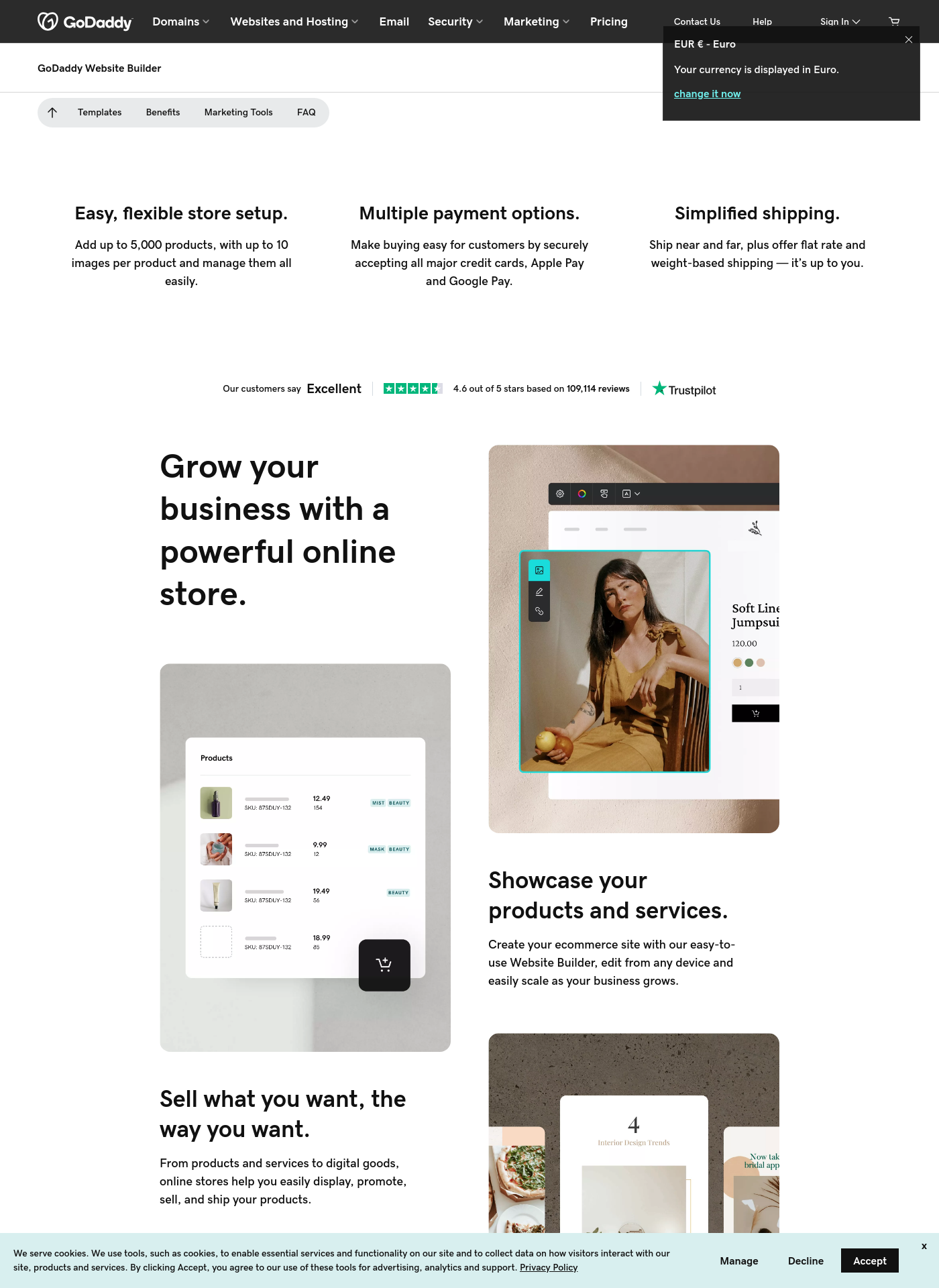 Cover for GoDaddy Online Store