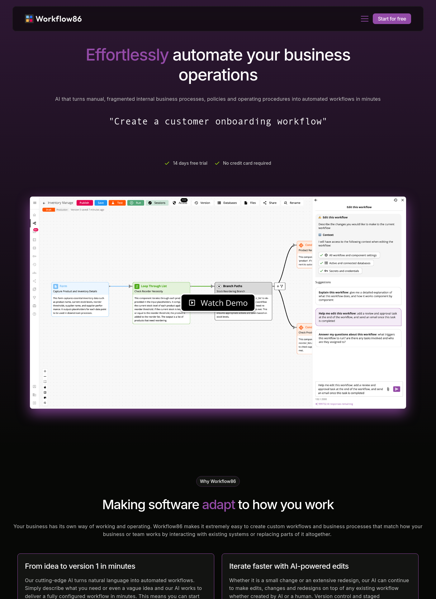 Cover for Workflow86