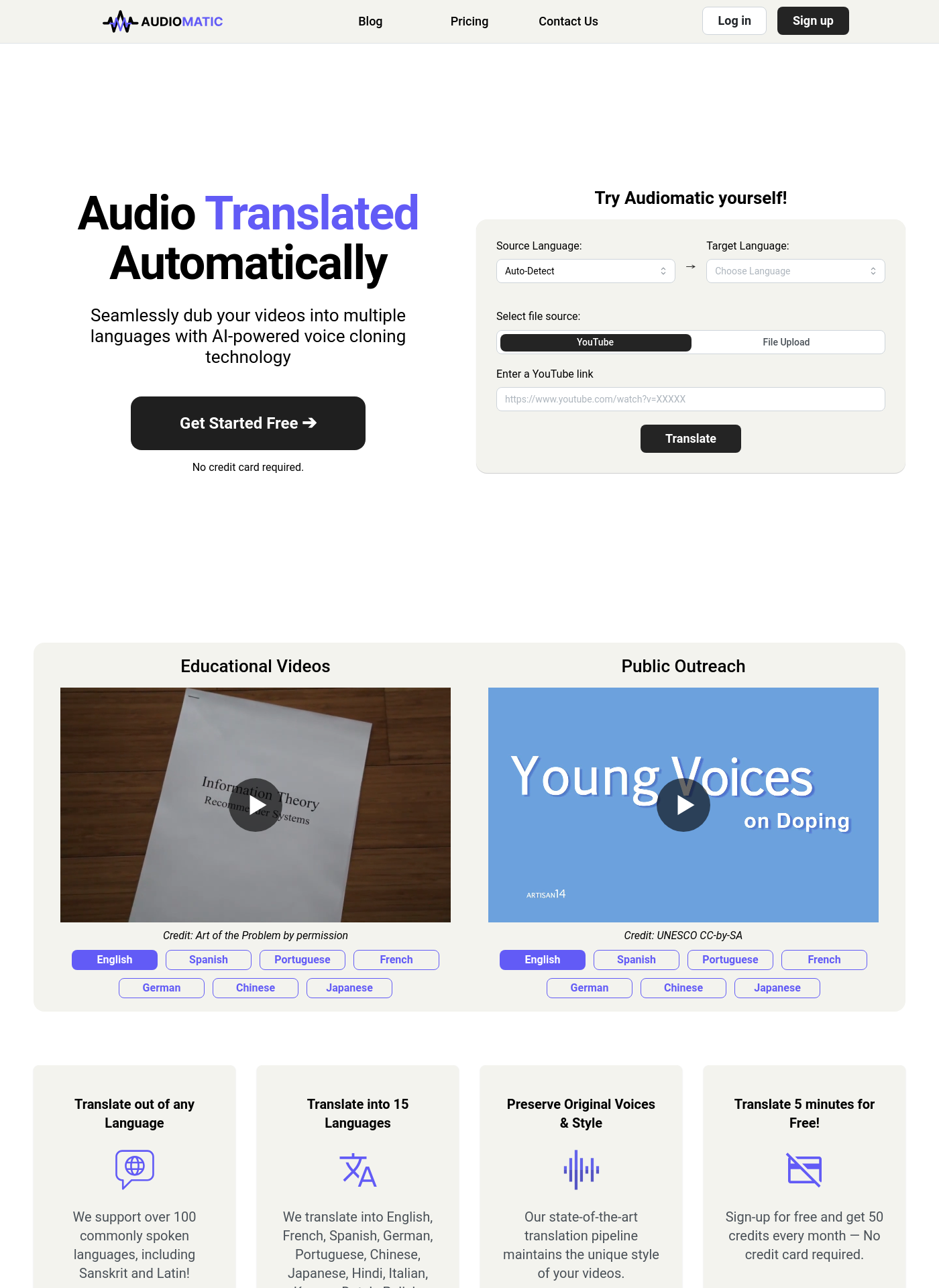 Cover for Audiomatic App