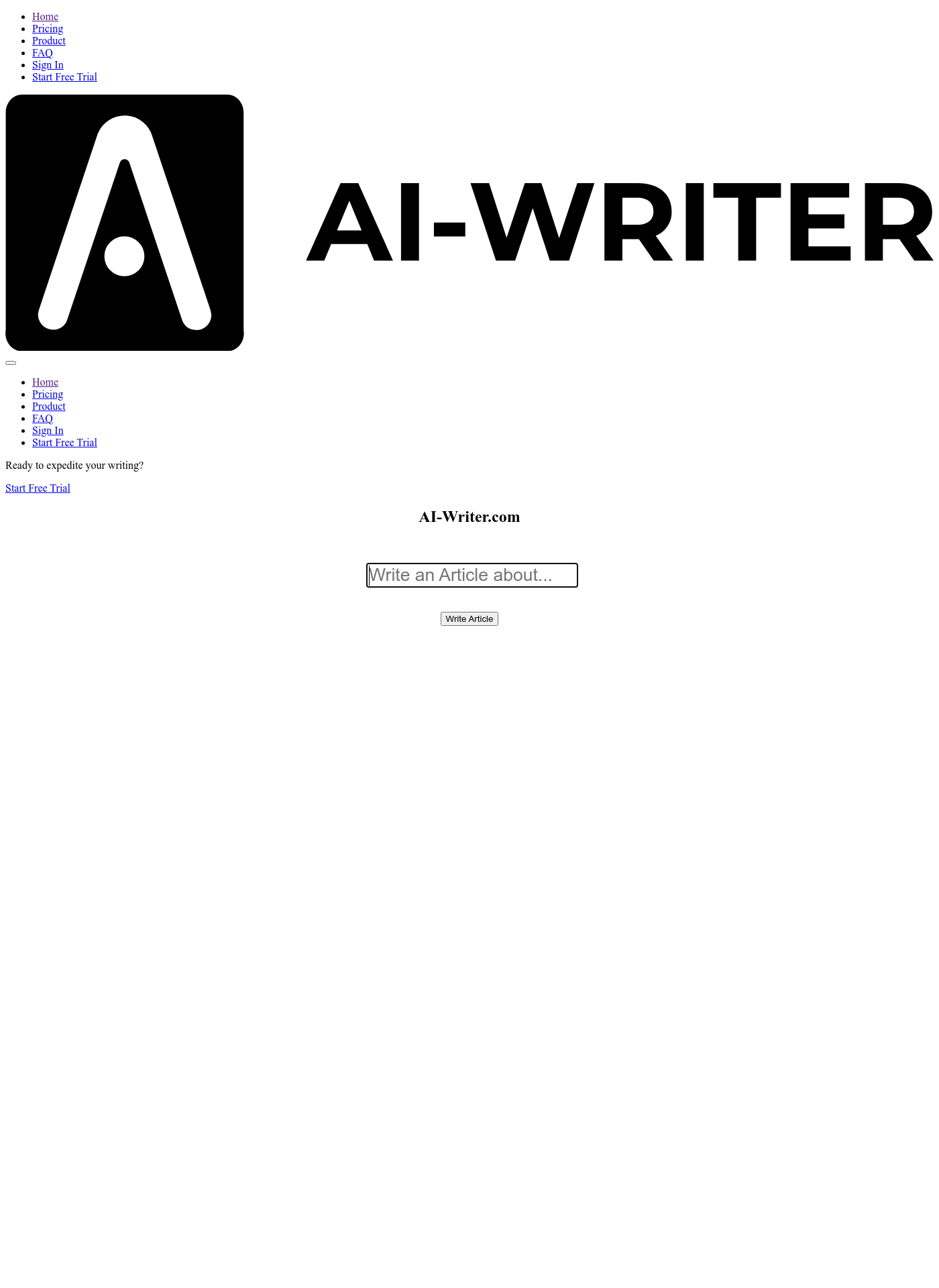 Cover for AI Writer