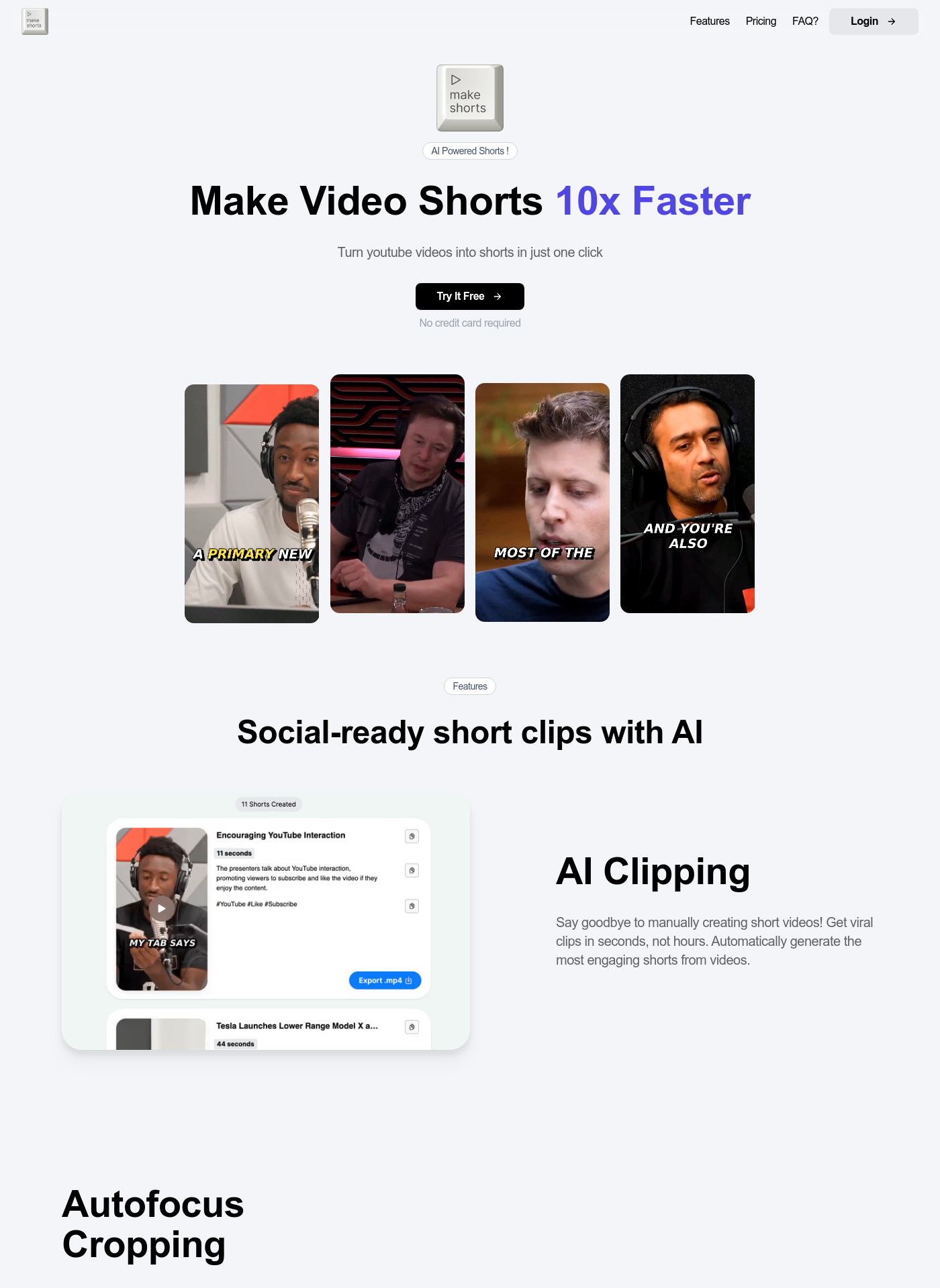 Cover for MakeShorts
