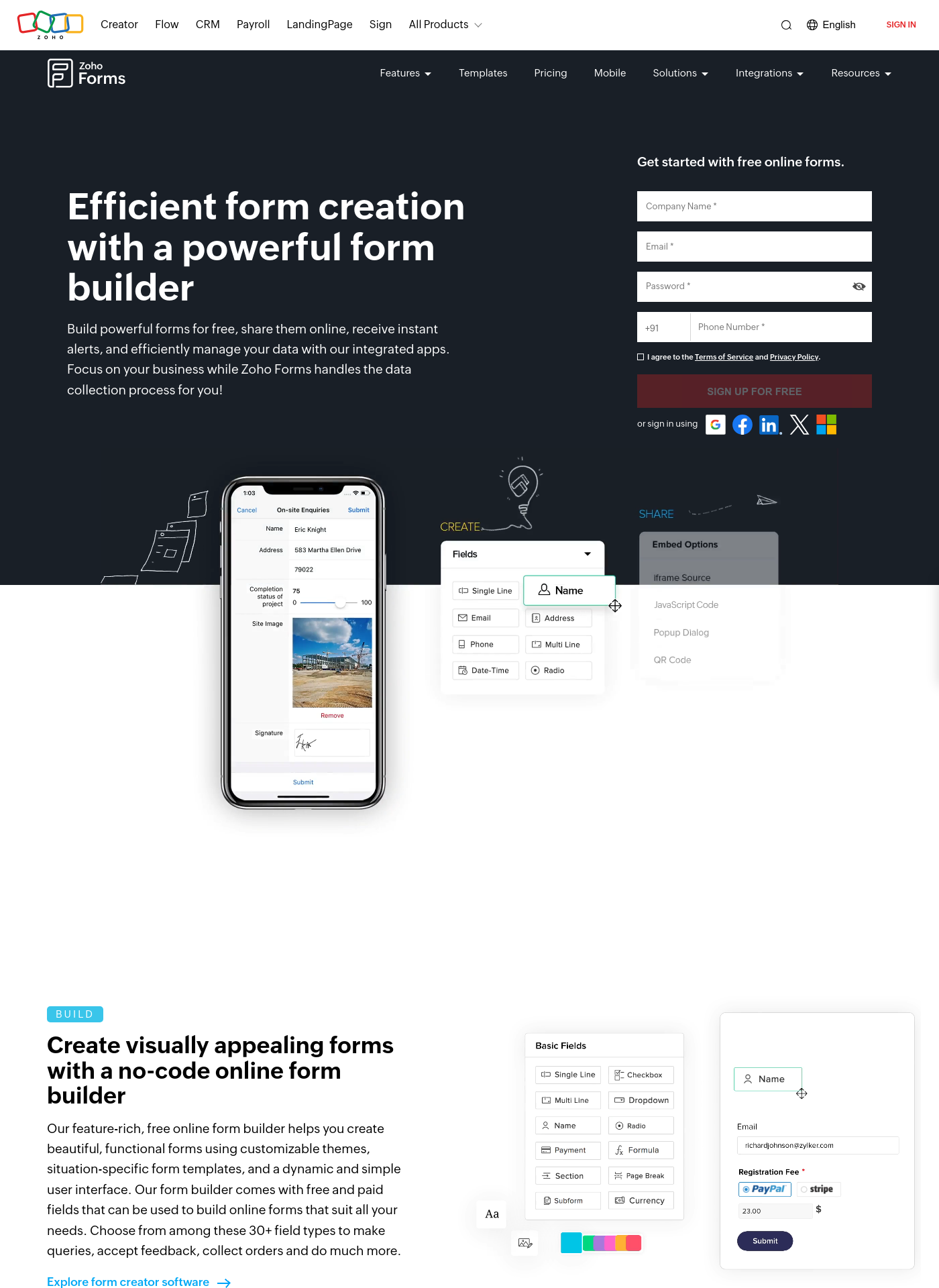 Cover for Zoho Forms