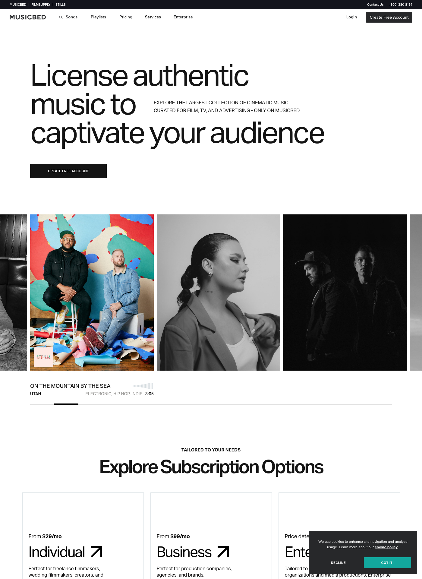 Cover for Musicbed