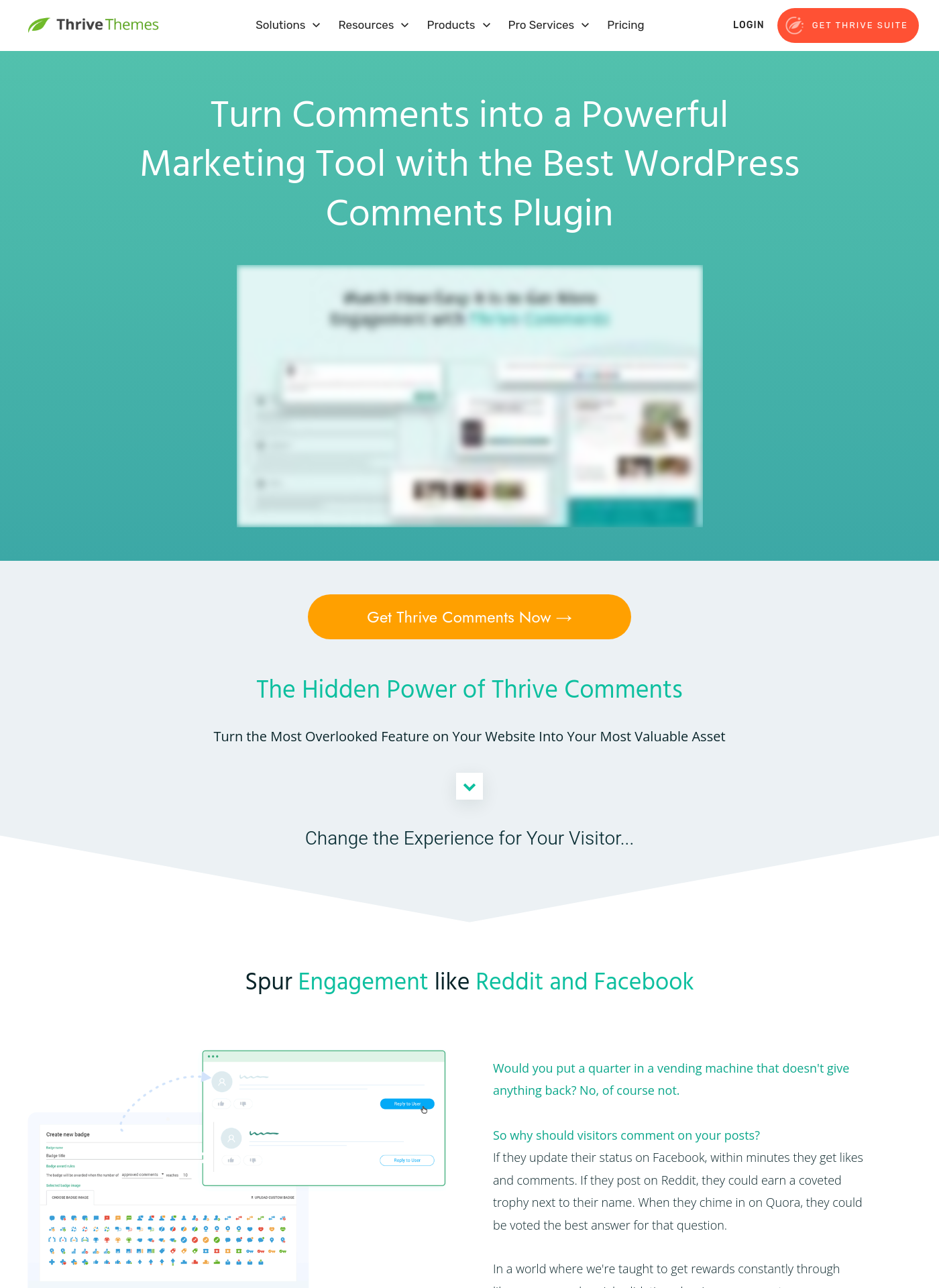 Cover for Thrive Comments