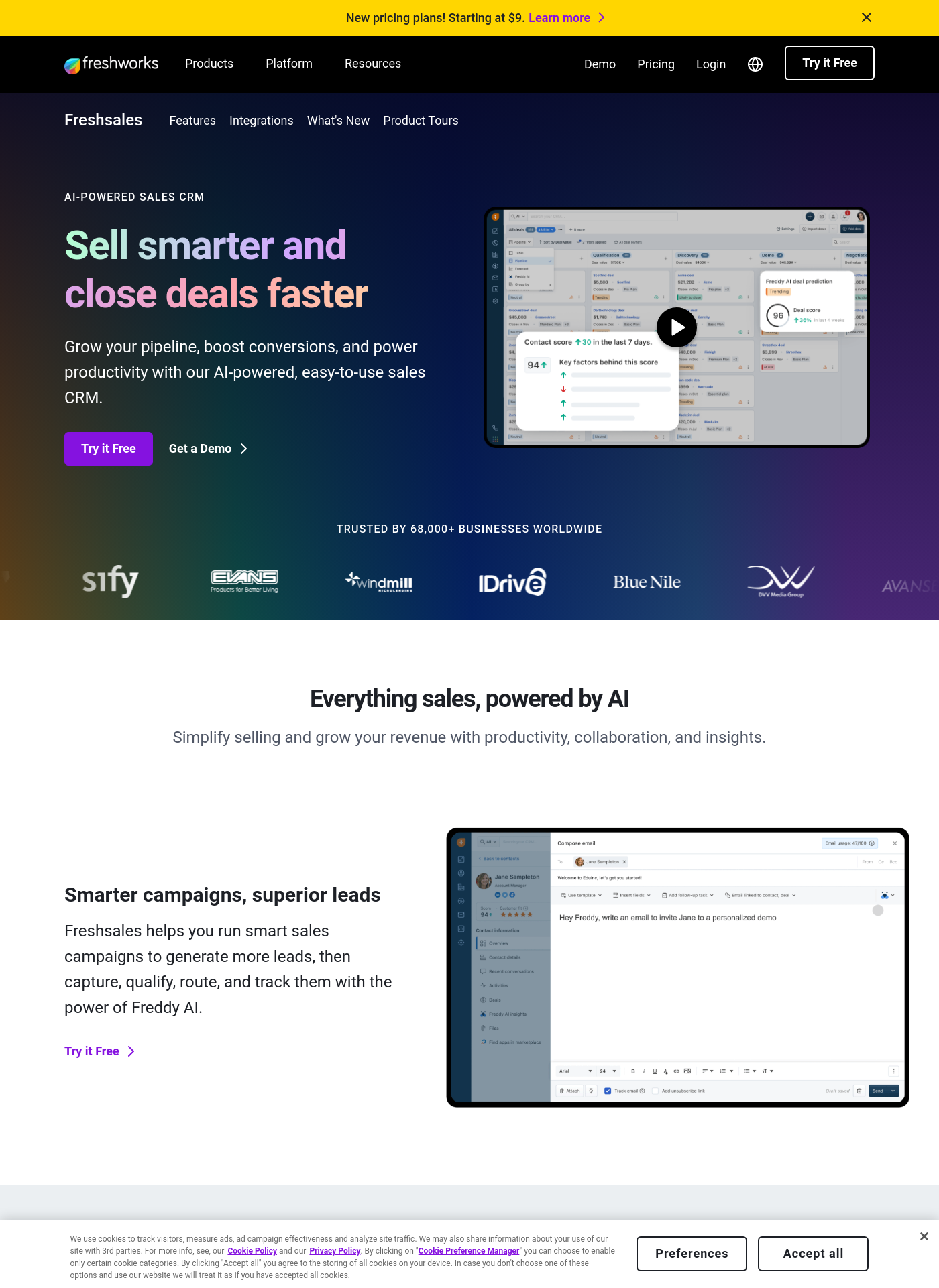 Cover for Freshsales CRM