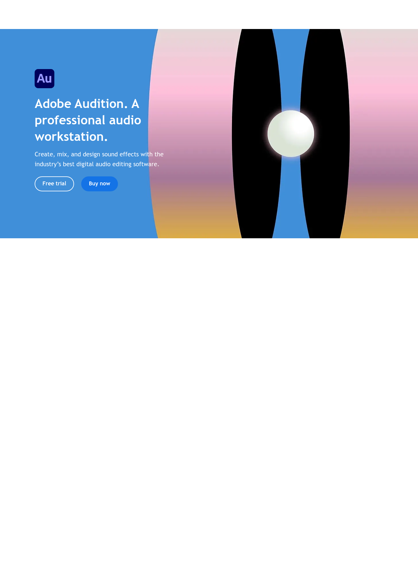 Cover for Adobe Audition