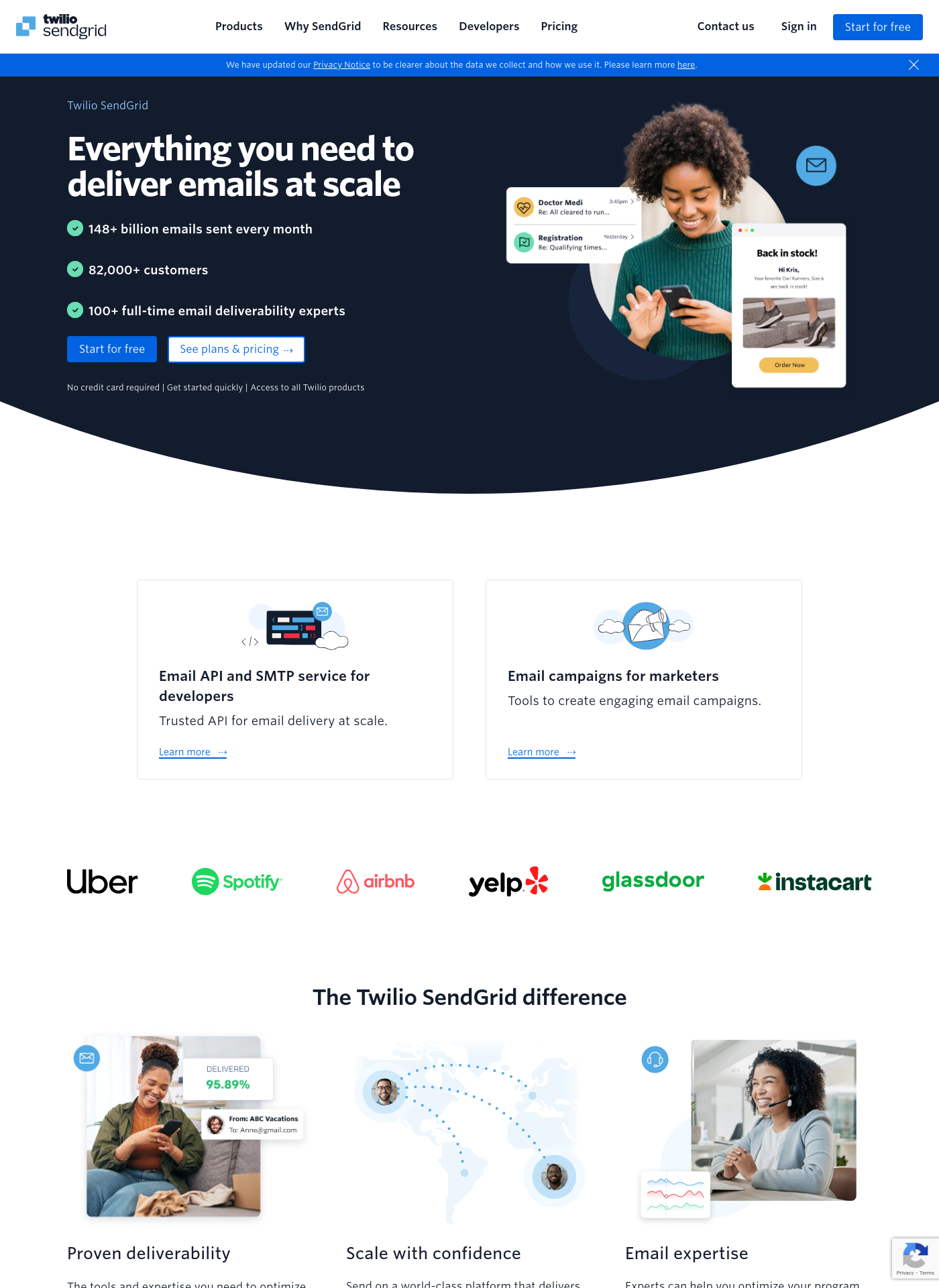 Cover for SendGrid