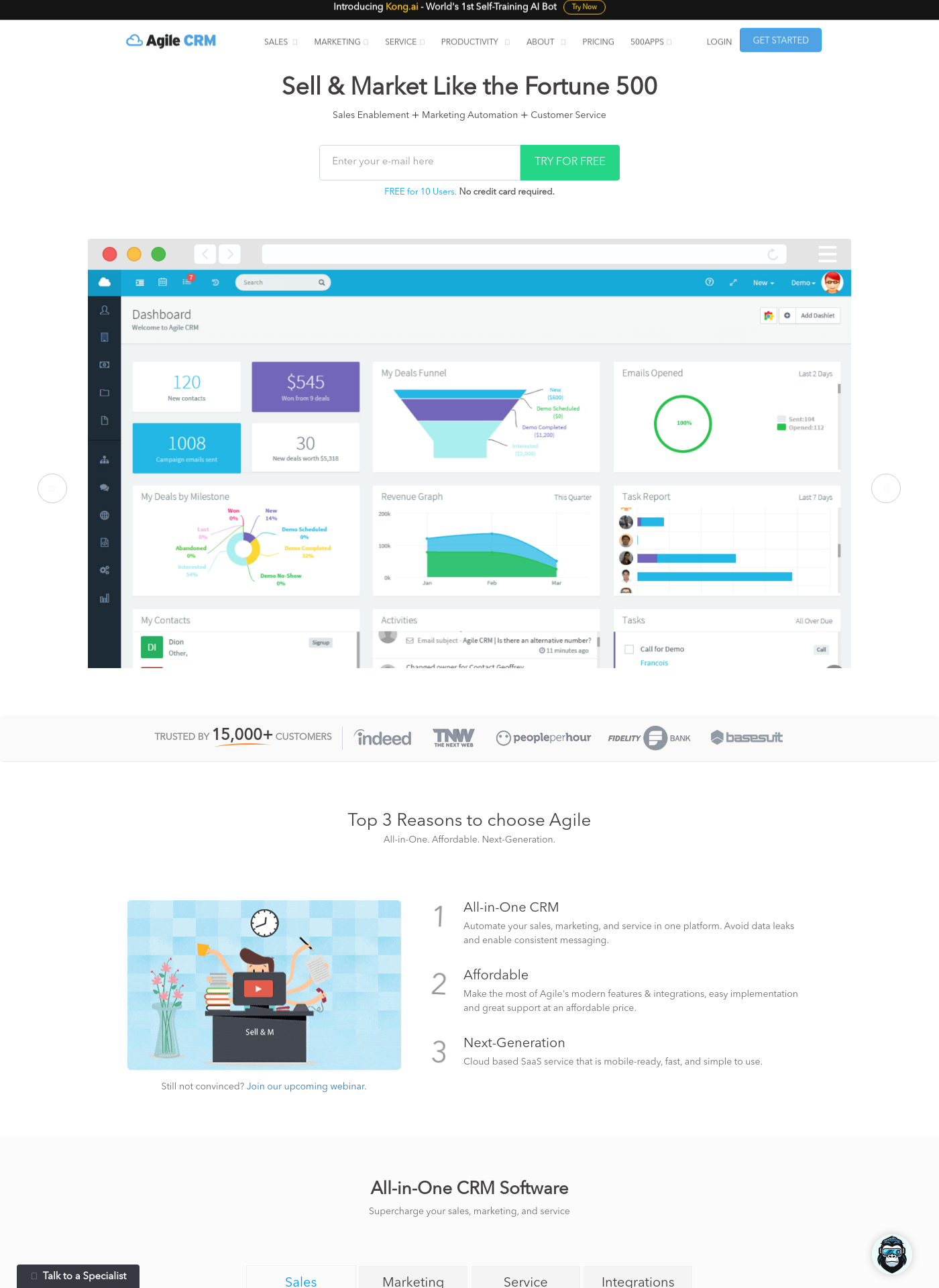 Cover for Agile CRM