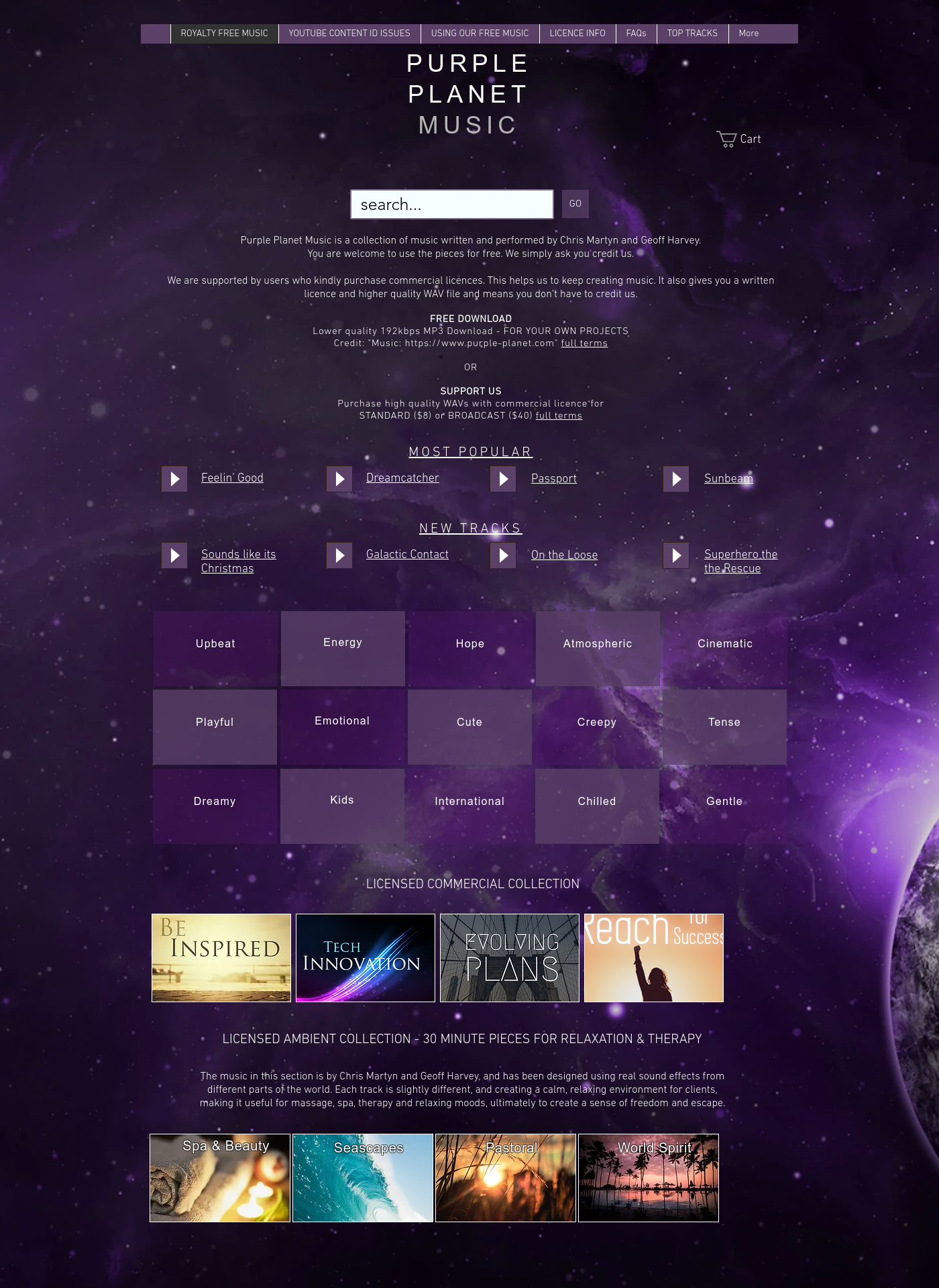 Cover for Purple Planet Music