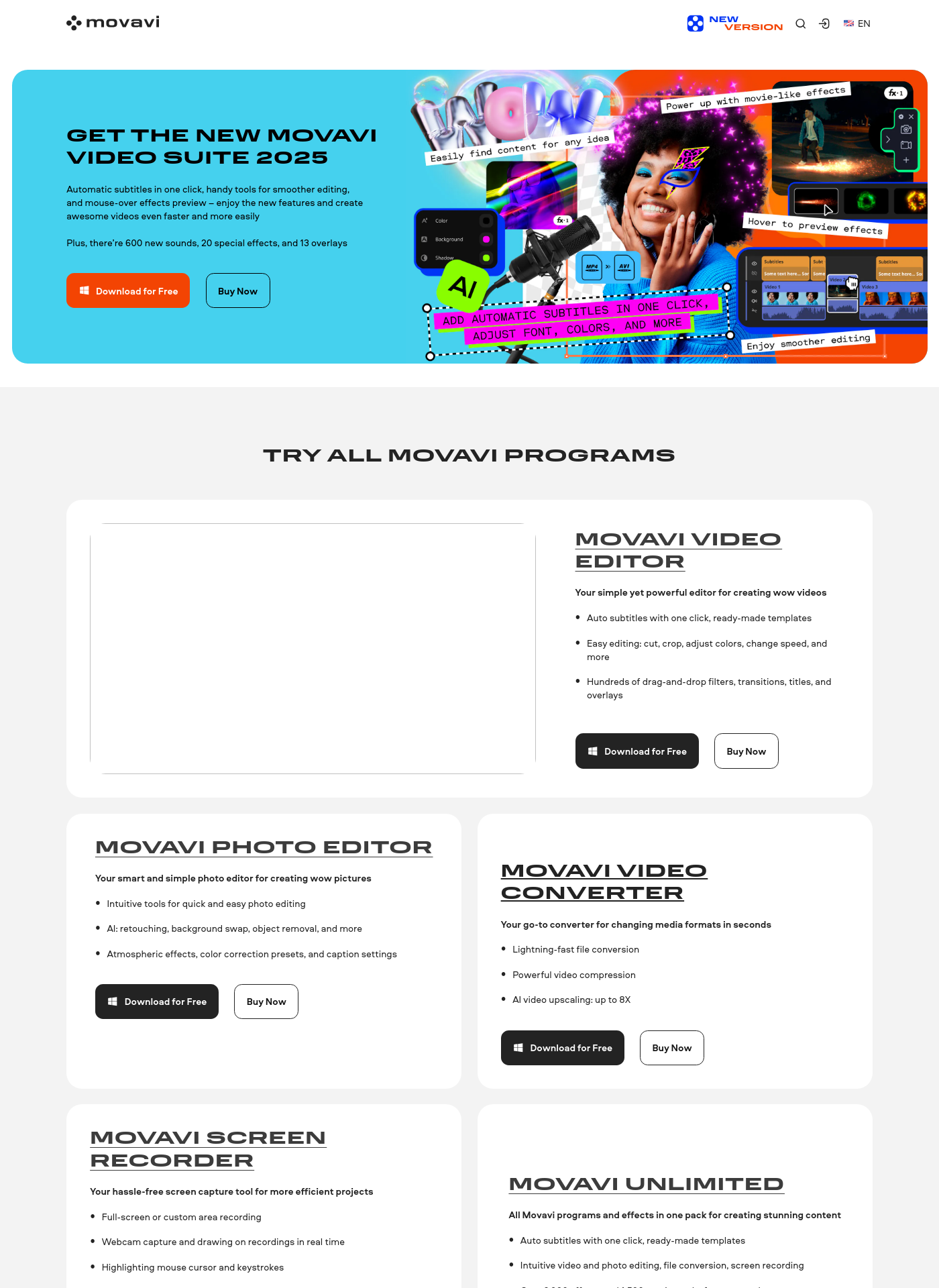 Cover for Movavi Video Editor