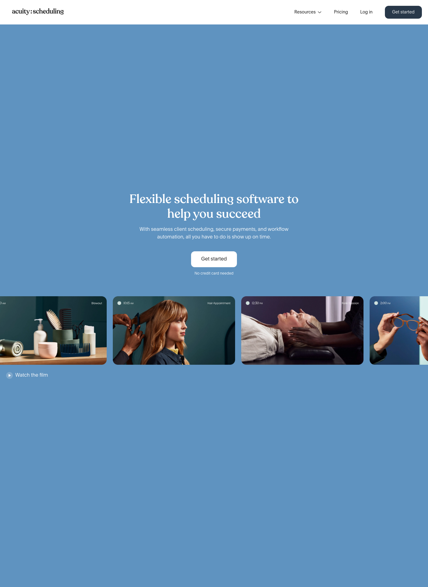 Cover for Acuity Scheduling