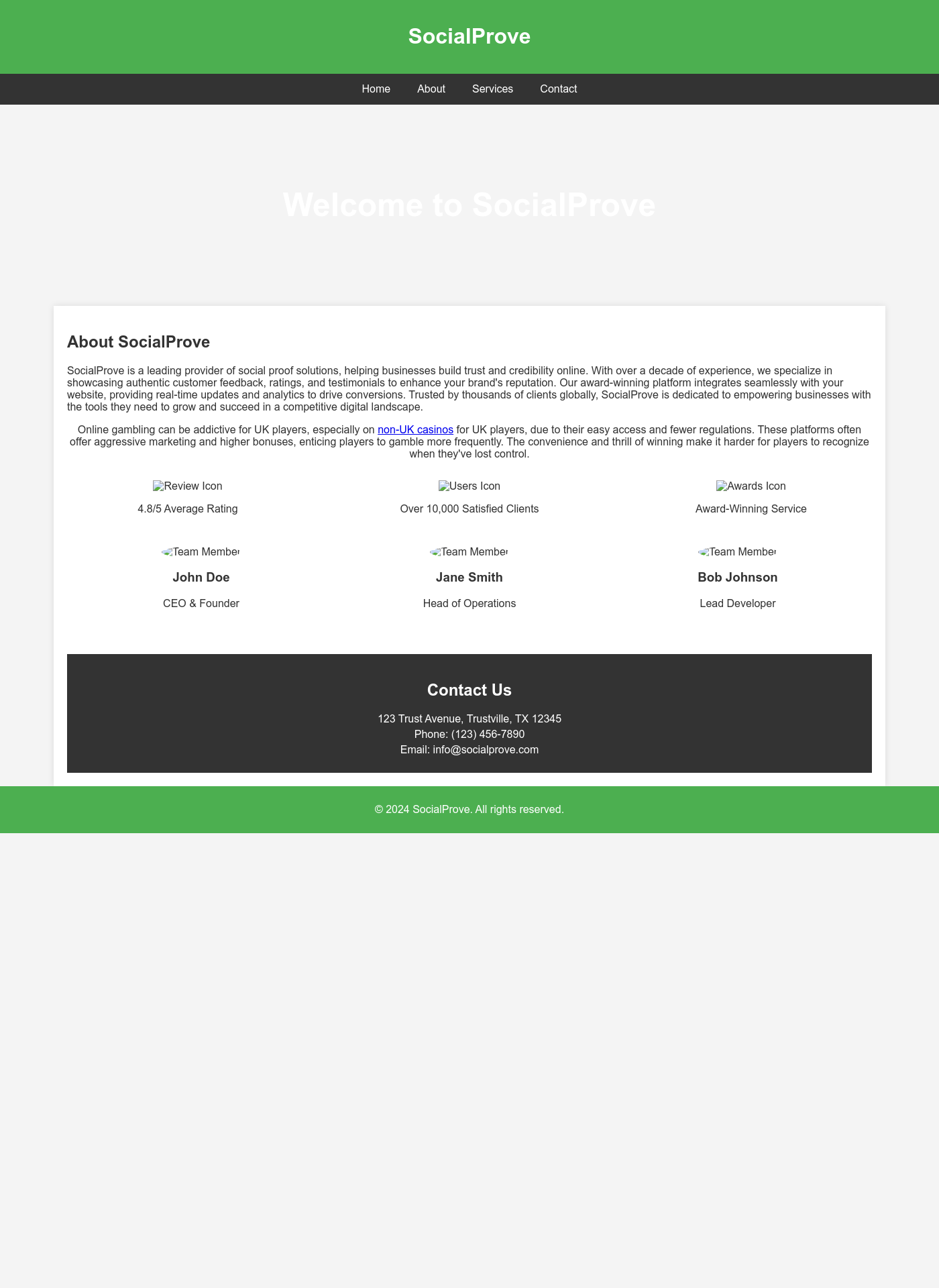Cover for SocialProve
