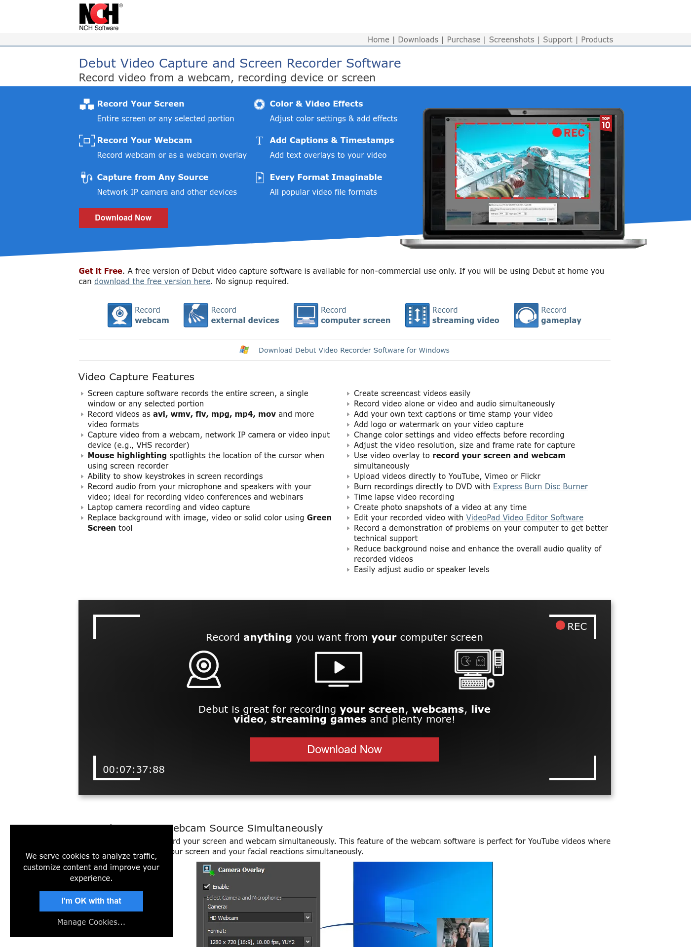 Cover for Debut Video Capture