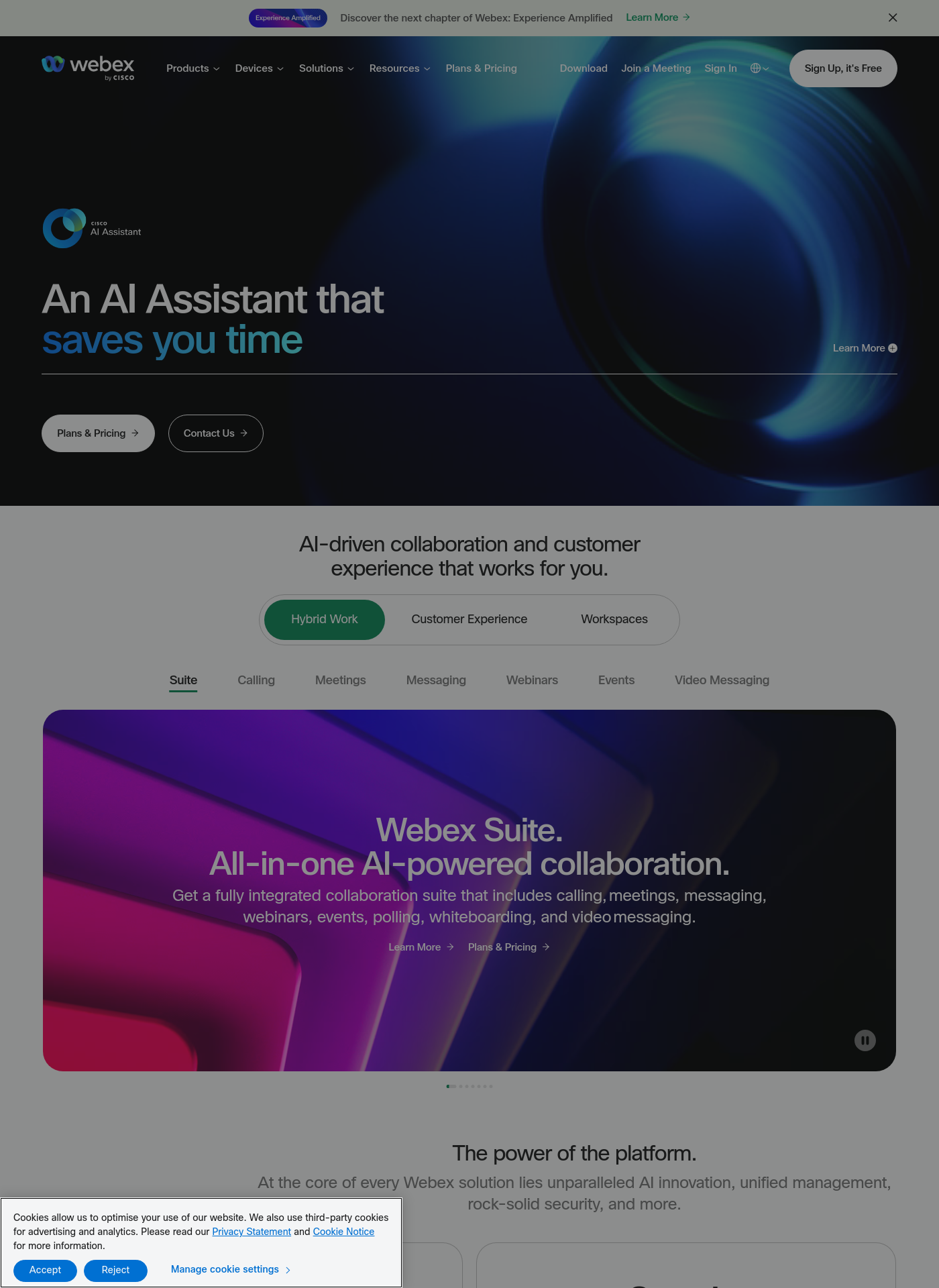 Cover for Cisco Webex