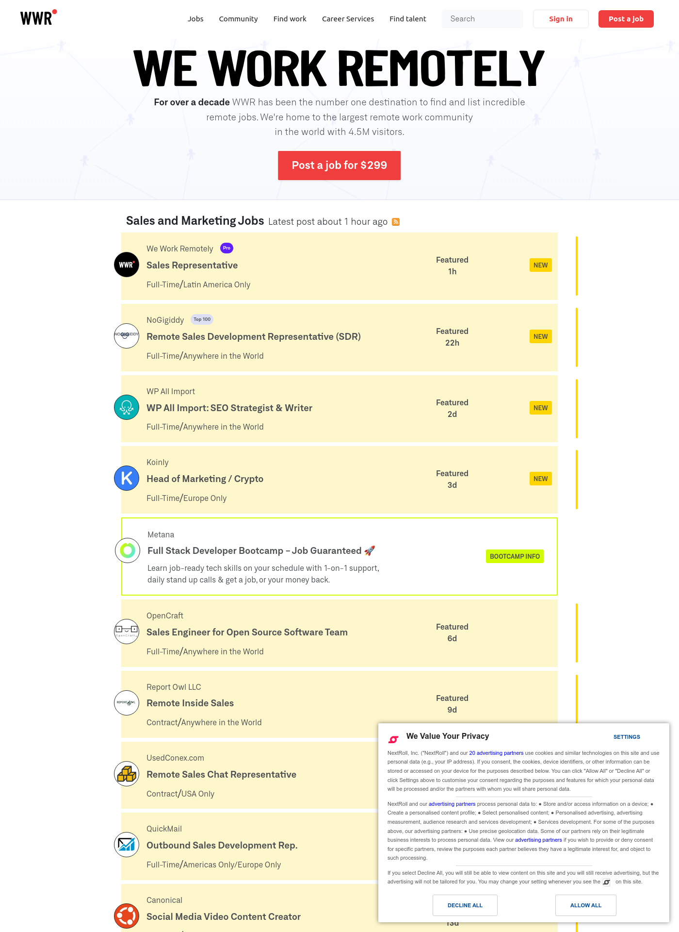Cover for WeWorkRemotely