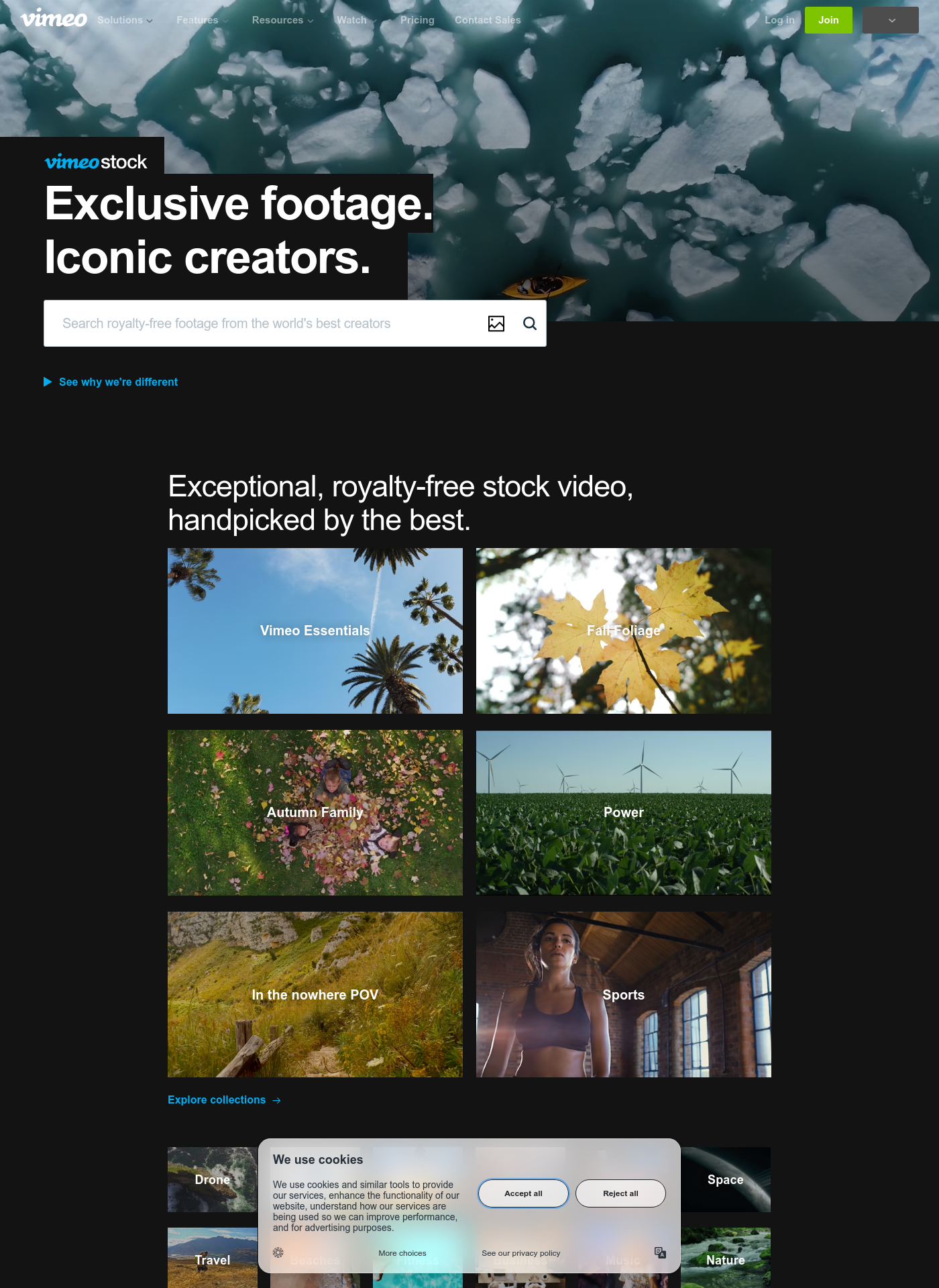 Cover for Vimeo Stock