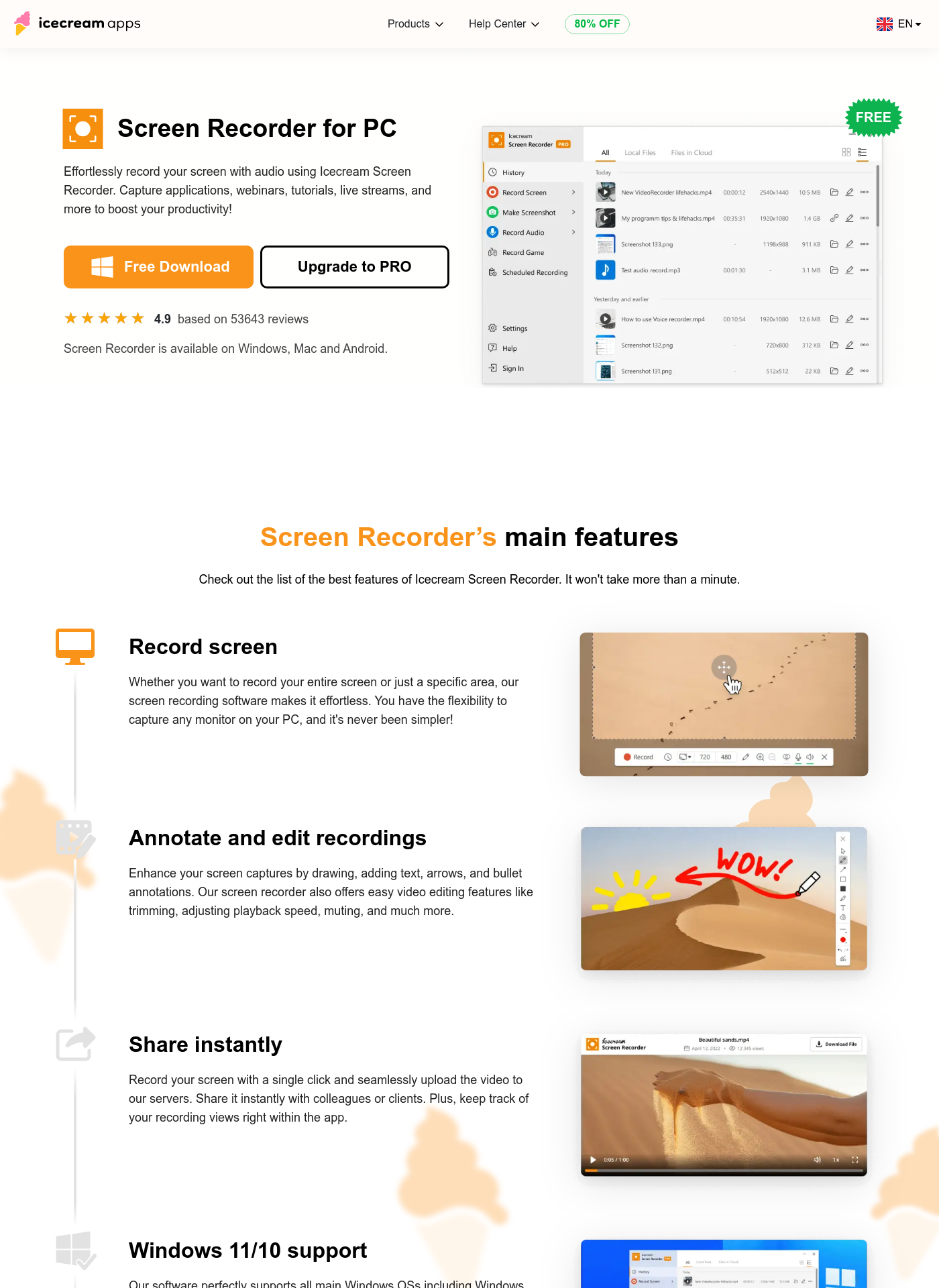 Cover for Icecream Screen Recorder