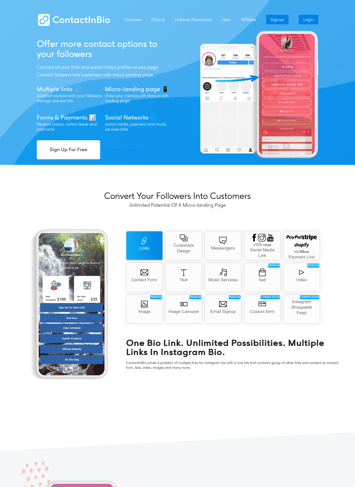 Cover for ContactInBio