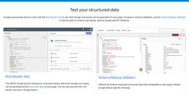 Cover for Google Structured Data Testing Tool