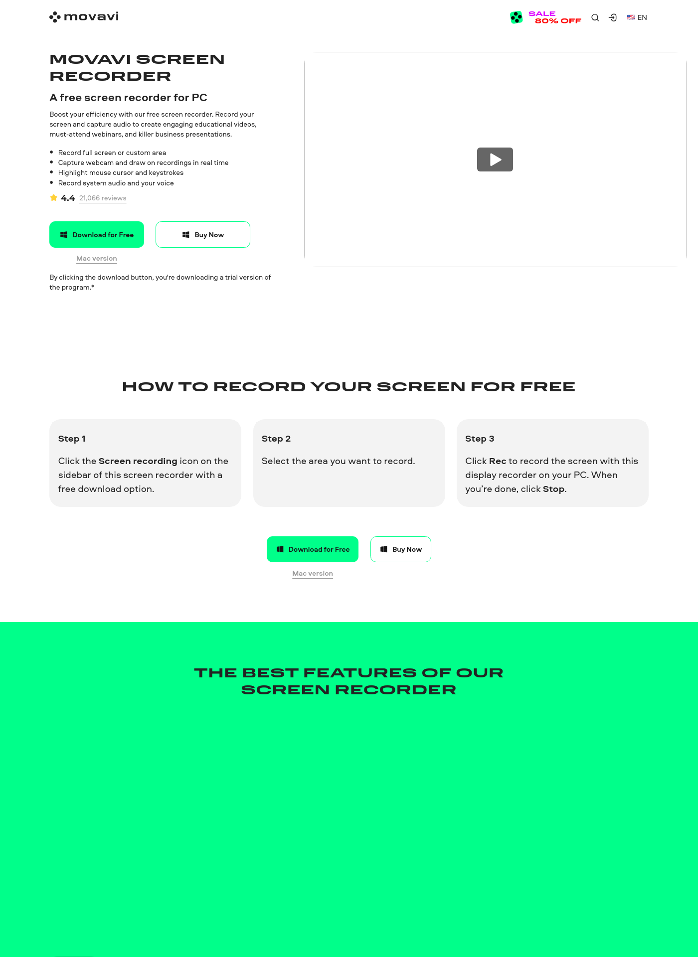 Cover for Movavi Screen Recorder