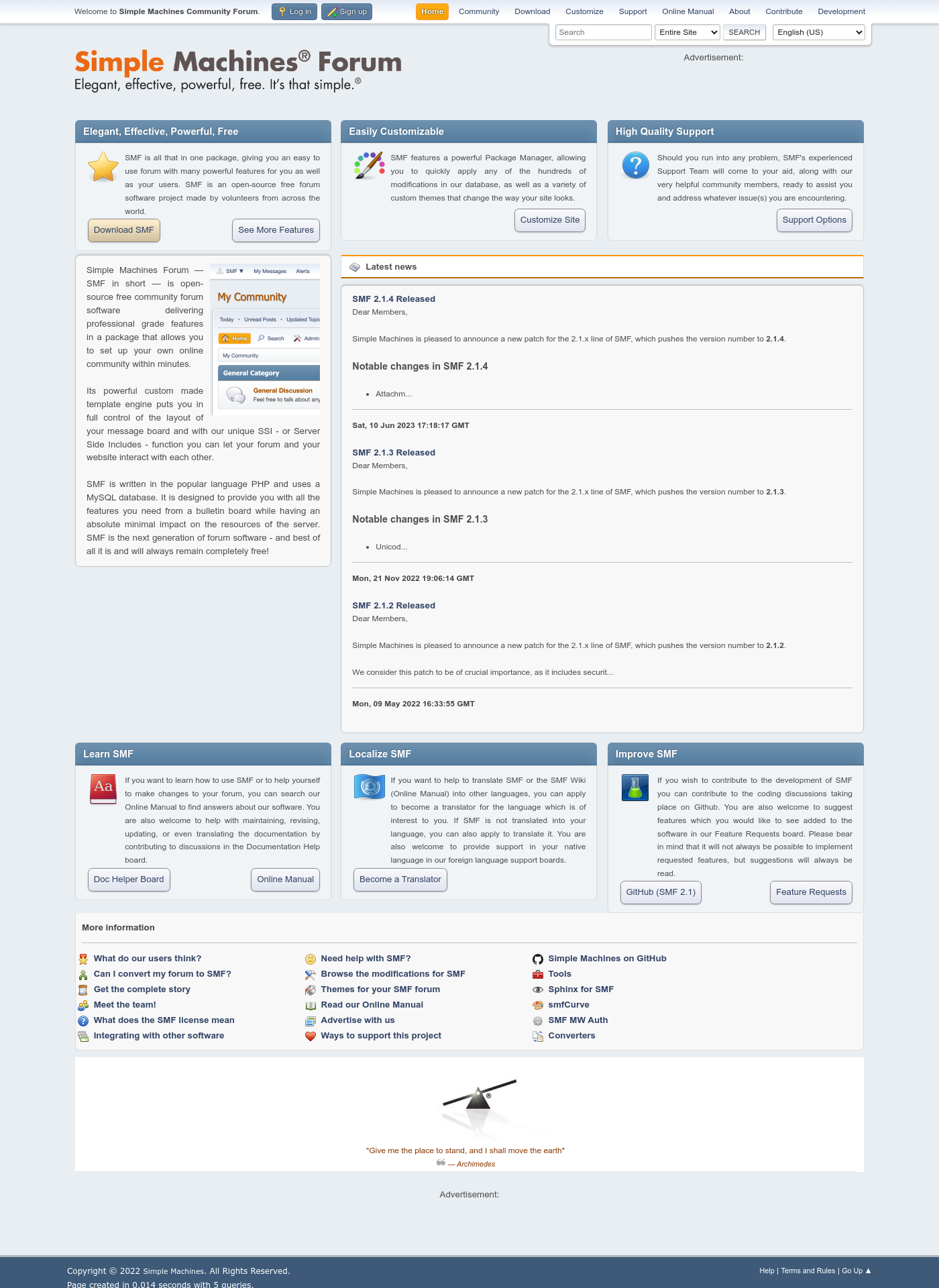 Cover for Simple Machines Forum