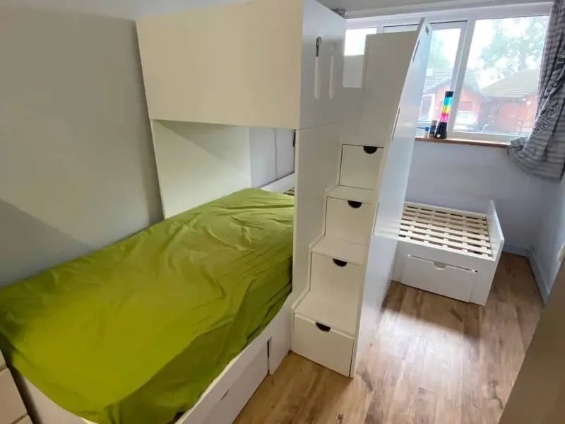 corner trio bunk bed